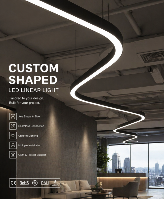 Custom Shaped LED Linear Lights